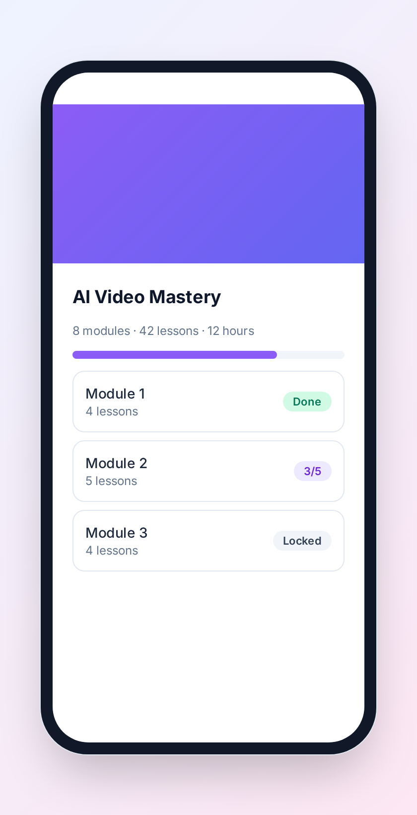 Mobile courses